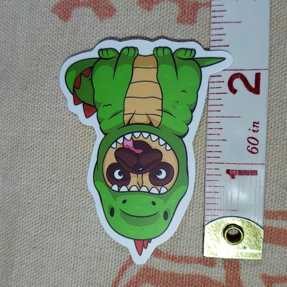 (Q) Dragon Pug Dog Sticker Doggie Dog Mom Puppy - Picture 3 of 4